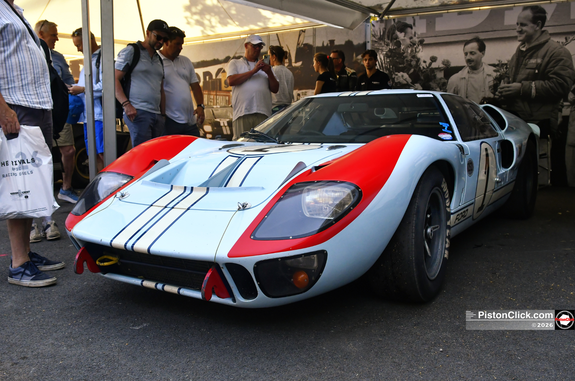 Ford GT40 Mk IIs from the famous 1966 Le Mans 1-2-3 finish