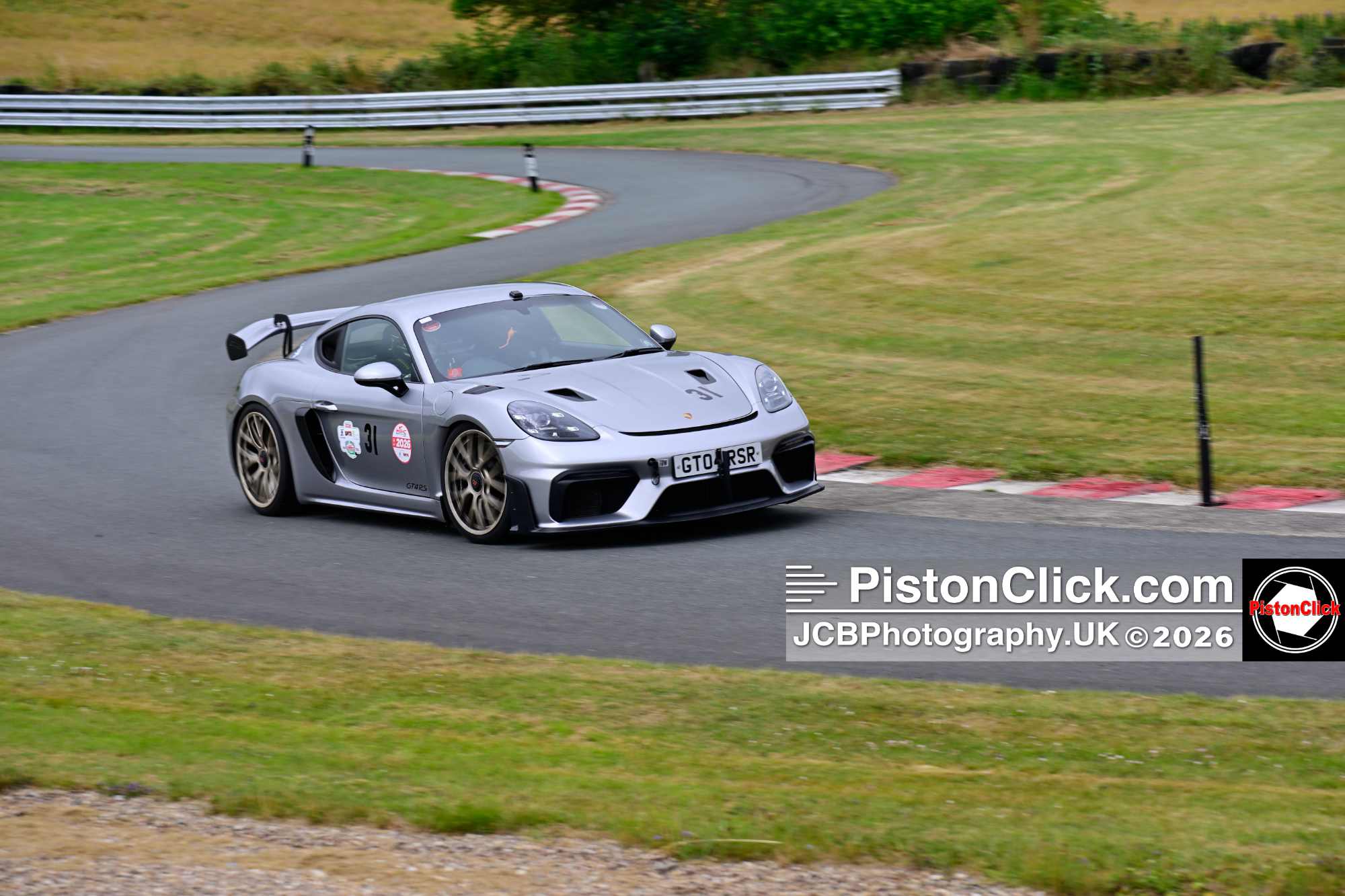 Richard Snow driving a Porsche Cayman GT4 RS
