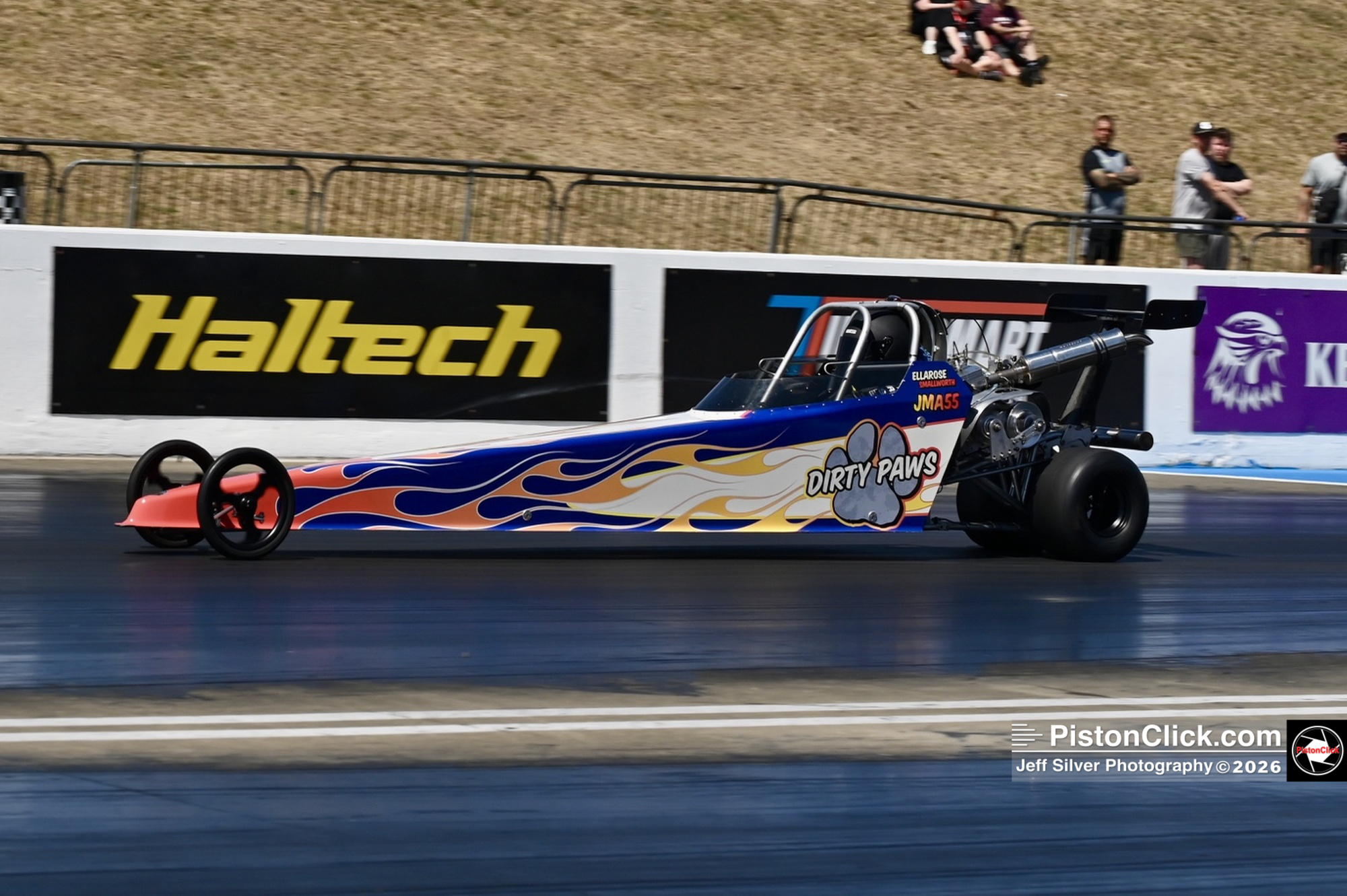 Ellarose Smallworth in Dirty Paws Santa Pod Summer Nationals