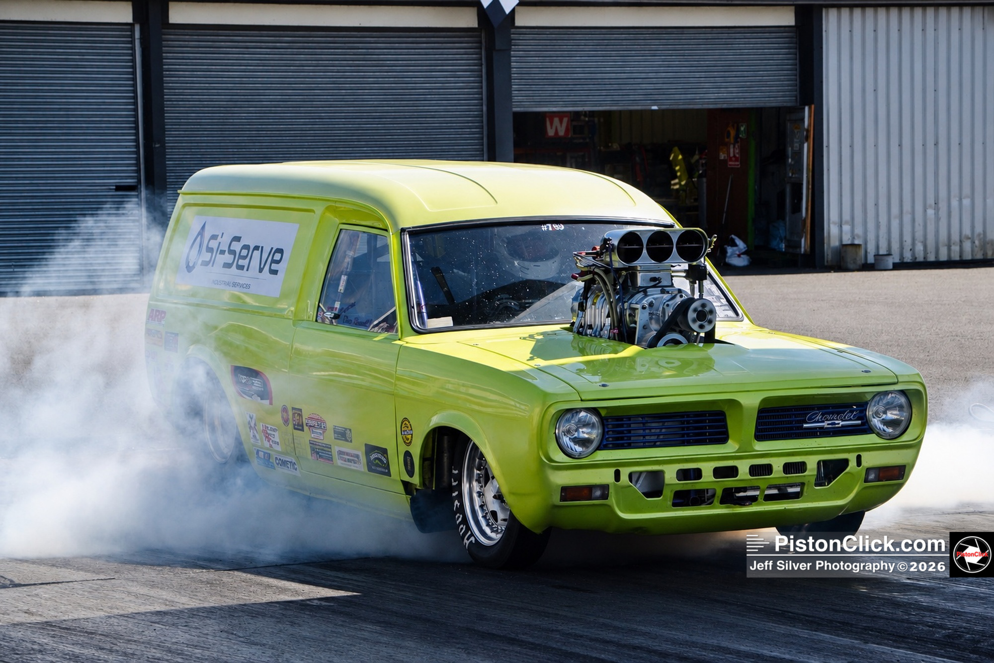 David Russell The Van With No Name Santa Pod drag racing