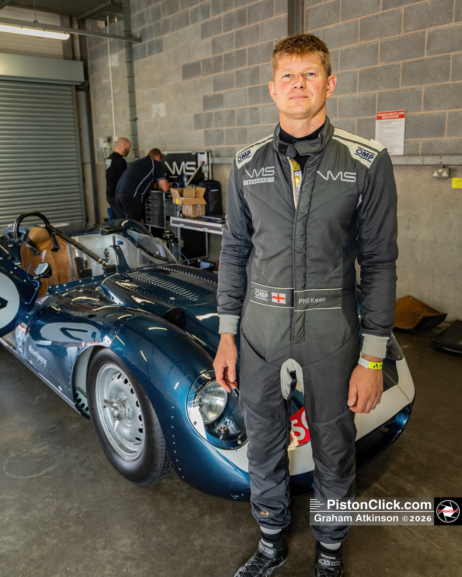 Race car driver Phil Keane