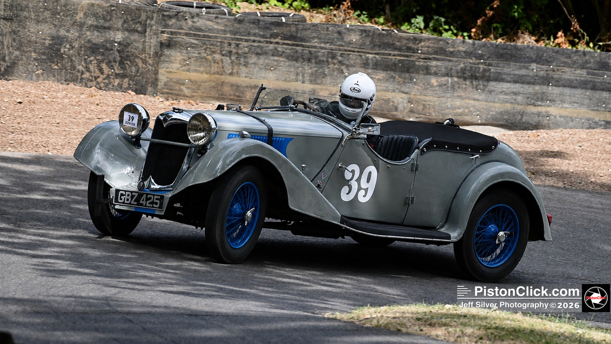 Jeremy Ball 1935 Riley Lynx at Prescott hillclimb