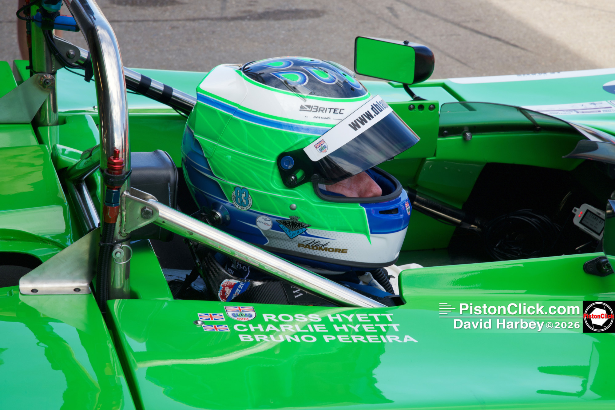 Nick Padmore, chevron, Donington Park,