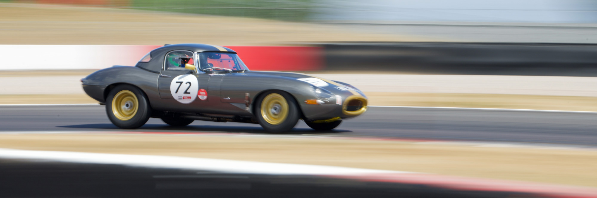 Nick Padmore, E Type Jaguar, Coppice, Donington Park,