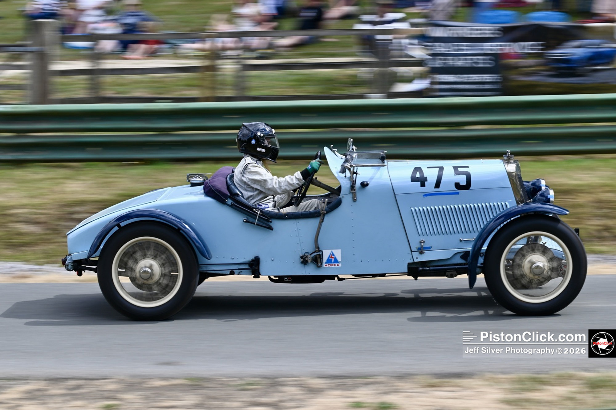 Lucy Del-Aney in the elegant 1930 Lea-Francis Hyper