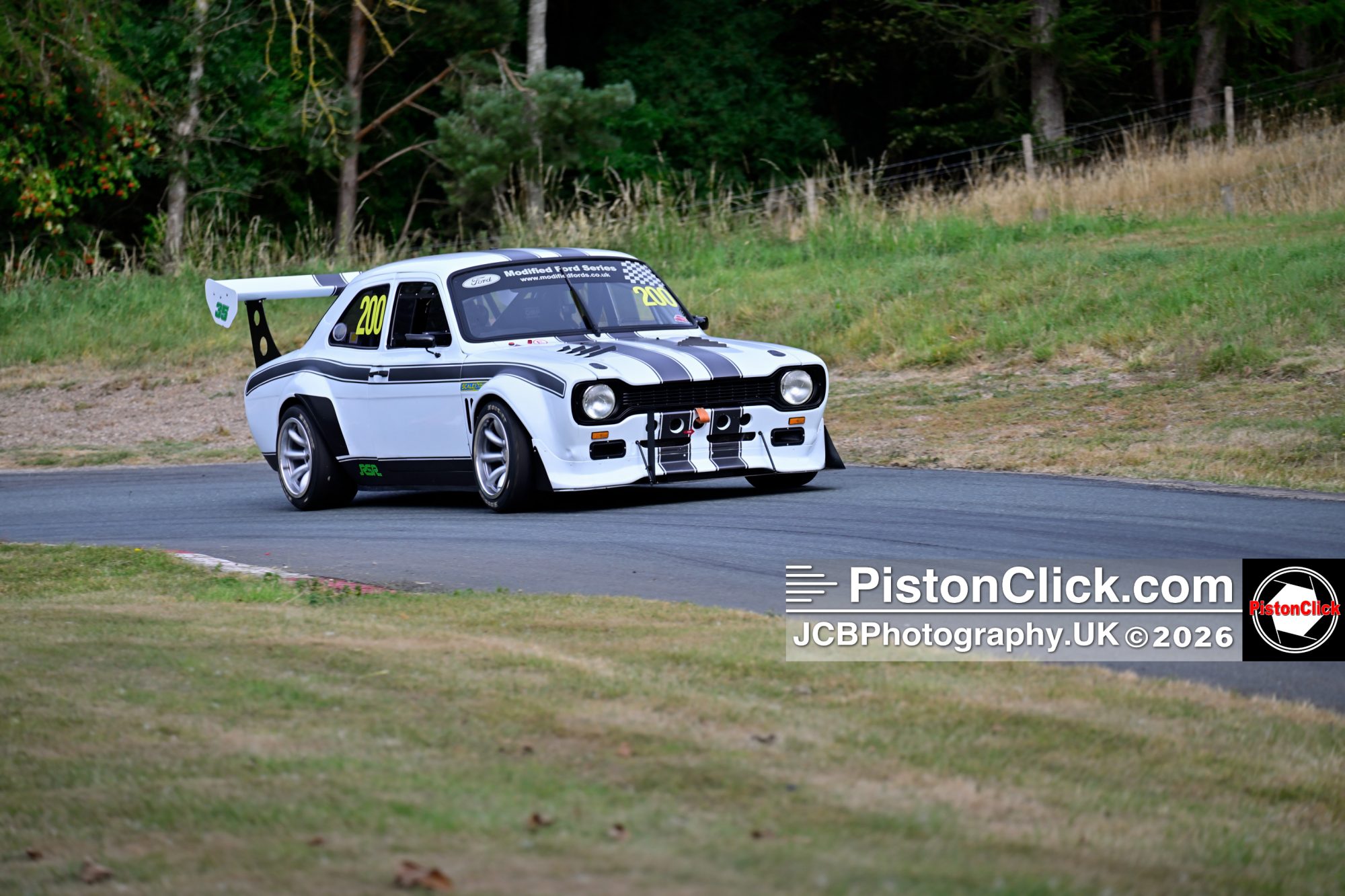 Chris Harrison driving his Ford Escort MkI Harewood Speed Hillclimb