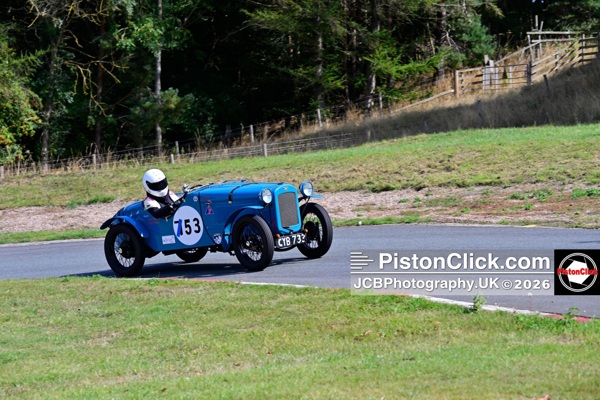Anne Harris in an Austin 7
