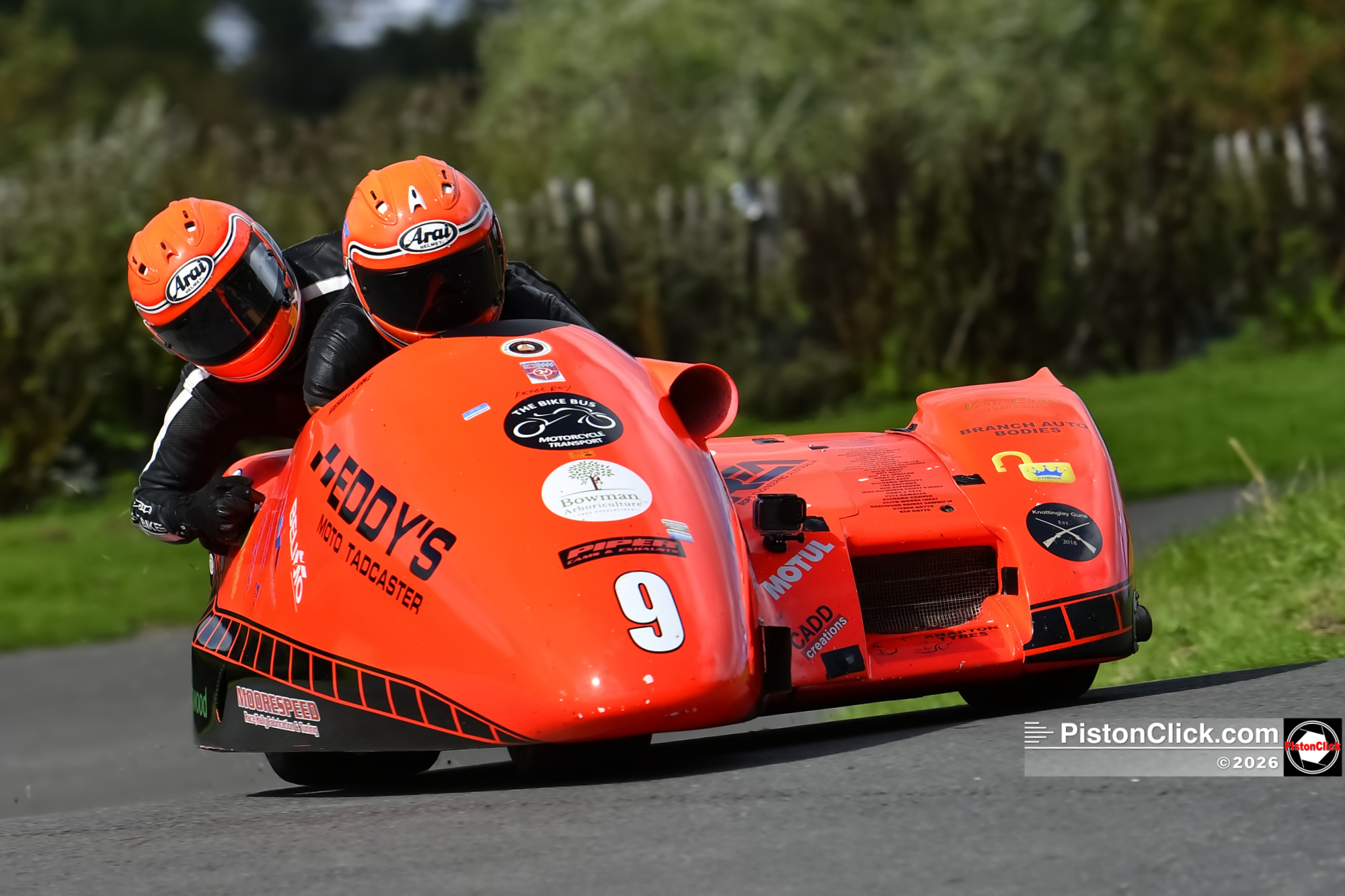 Kieran Clarke and Rob Coppock road racing sidecars Oliver’s Mount Gold Cup
