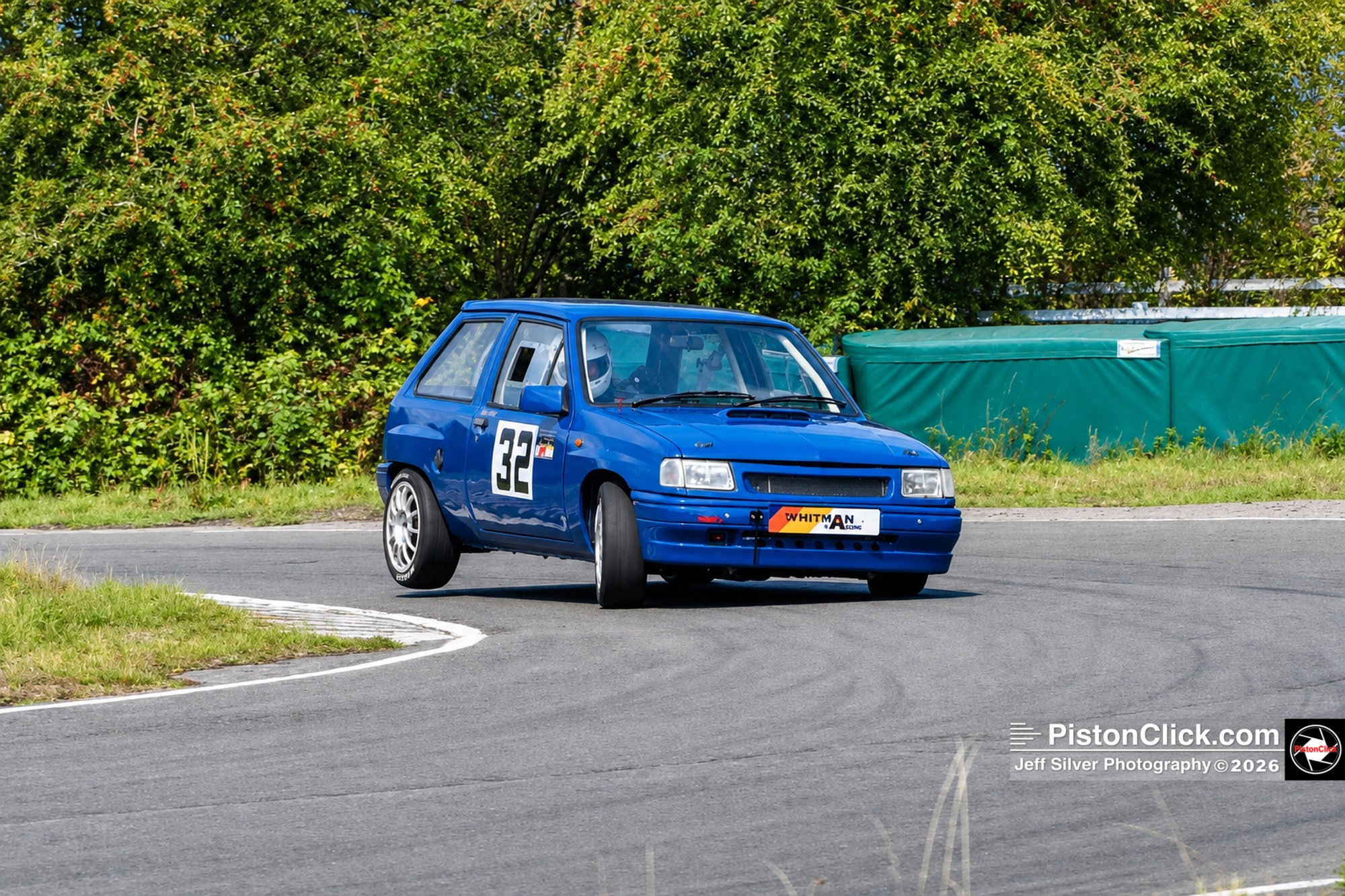 Dan Whitman in the number 32 Vauxhall Nova, Curborough Sprint