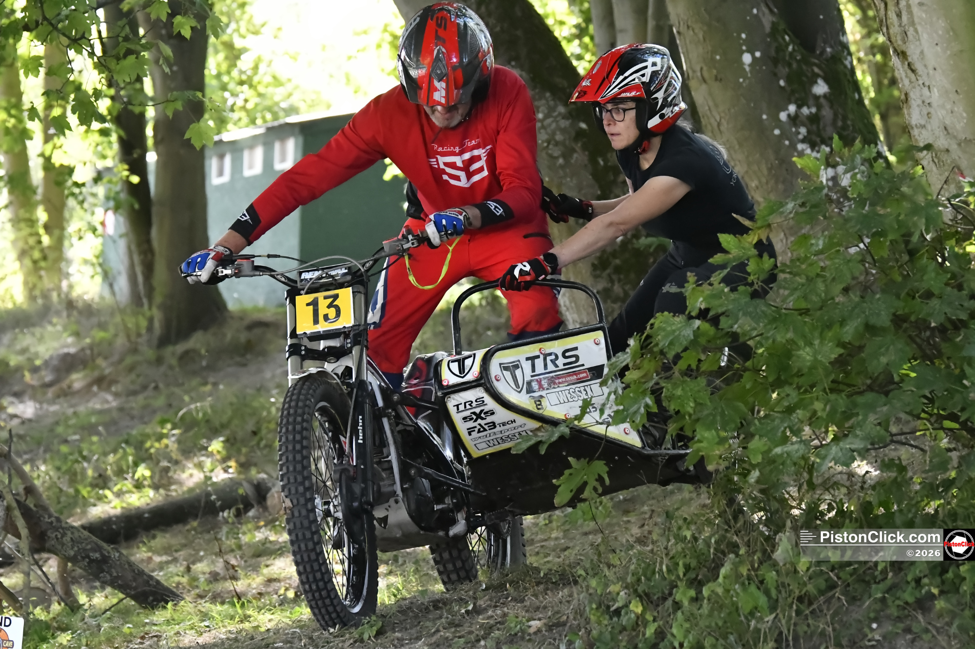 On 3 Wheels Trials in the Woods Cadwell Park