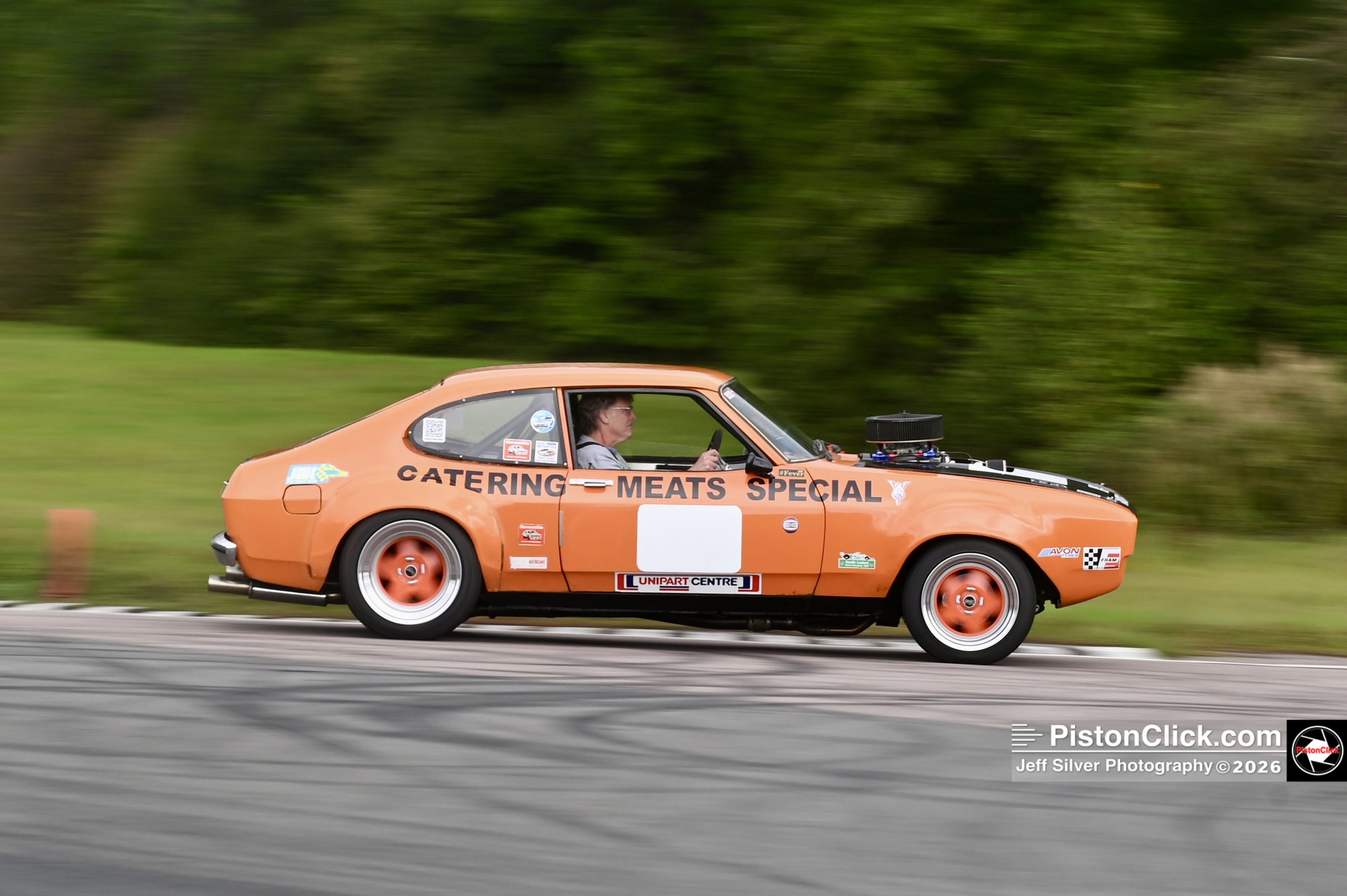 Nigel Blandin in his 1976 Ford Capri Special