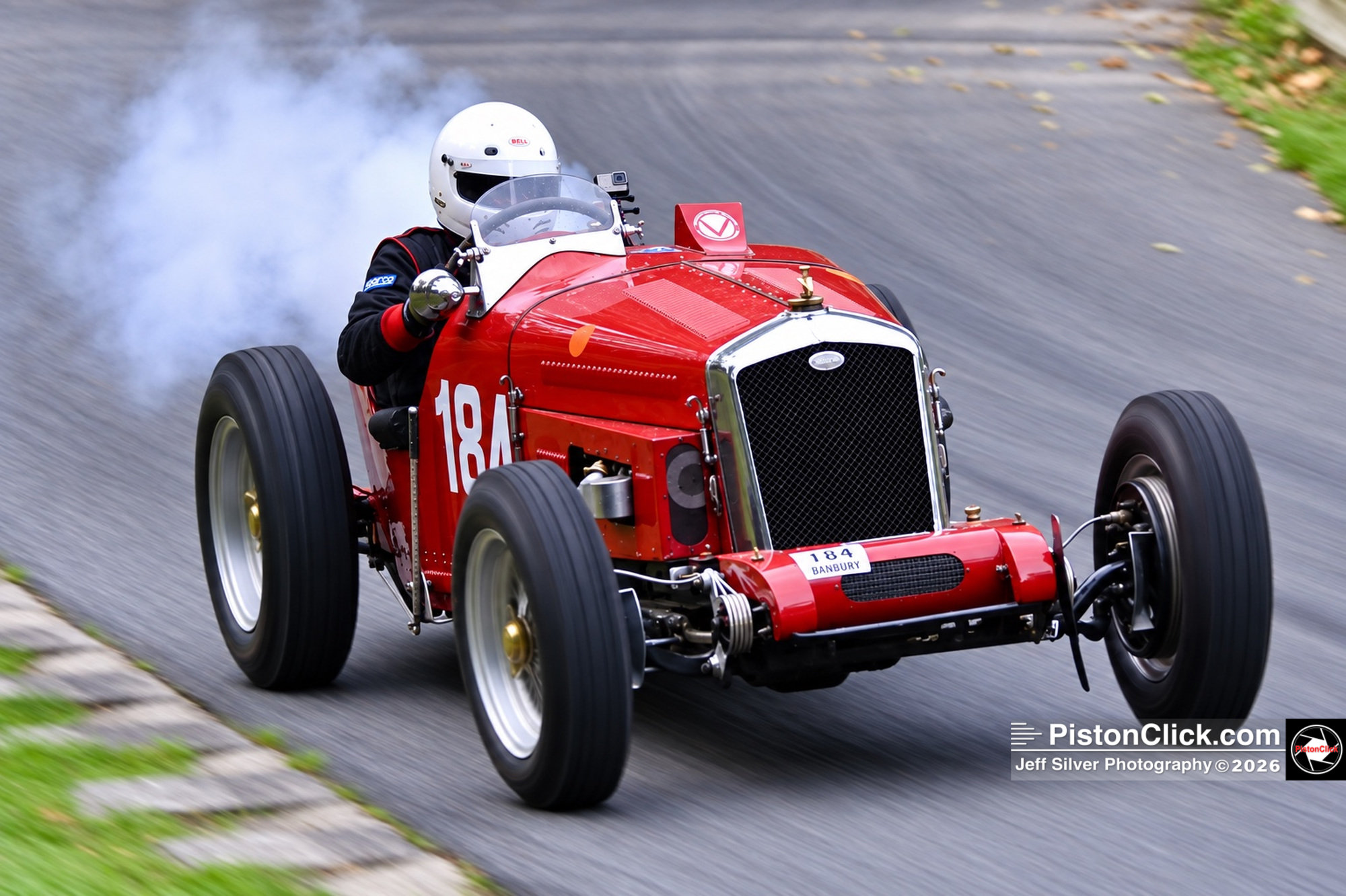 Andrew Hadfield in his 1935 Wolseley Hornet Special