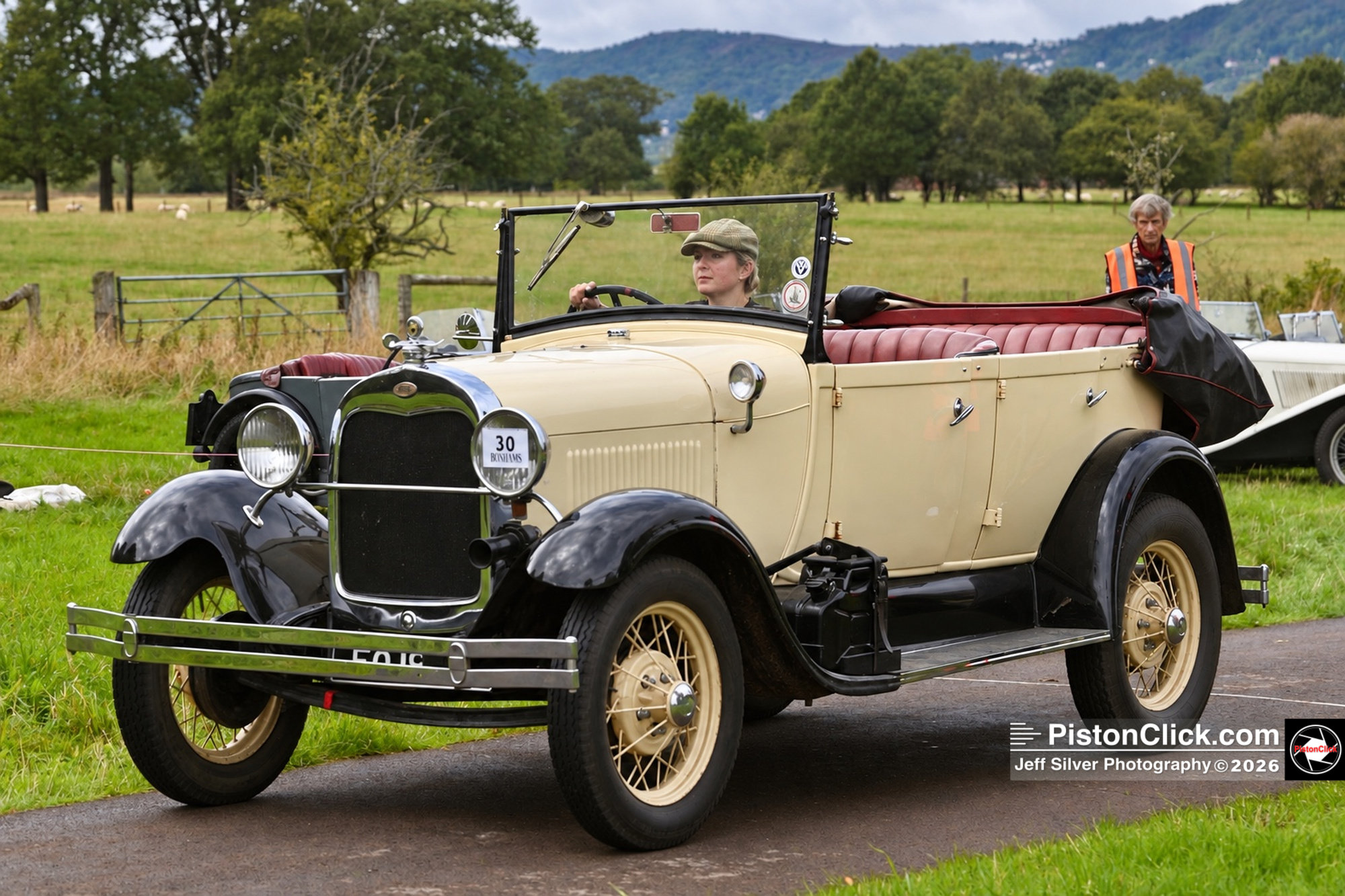 Emma Righton in the No. 30 Ford Model A Phaeton.