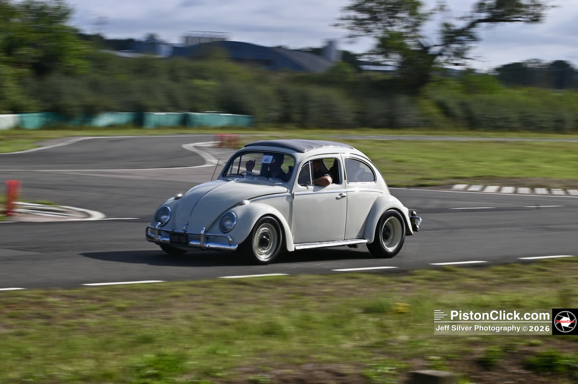 Curborough Charity Day 2026 Adam Terry brought along his 1957 Volkswagen Beetle