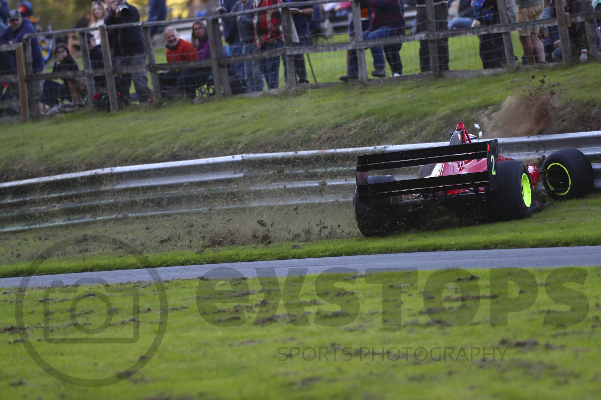 Menzies’ Gould GR59M skidded off and crashed at Prescott