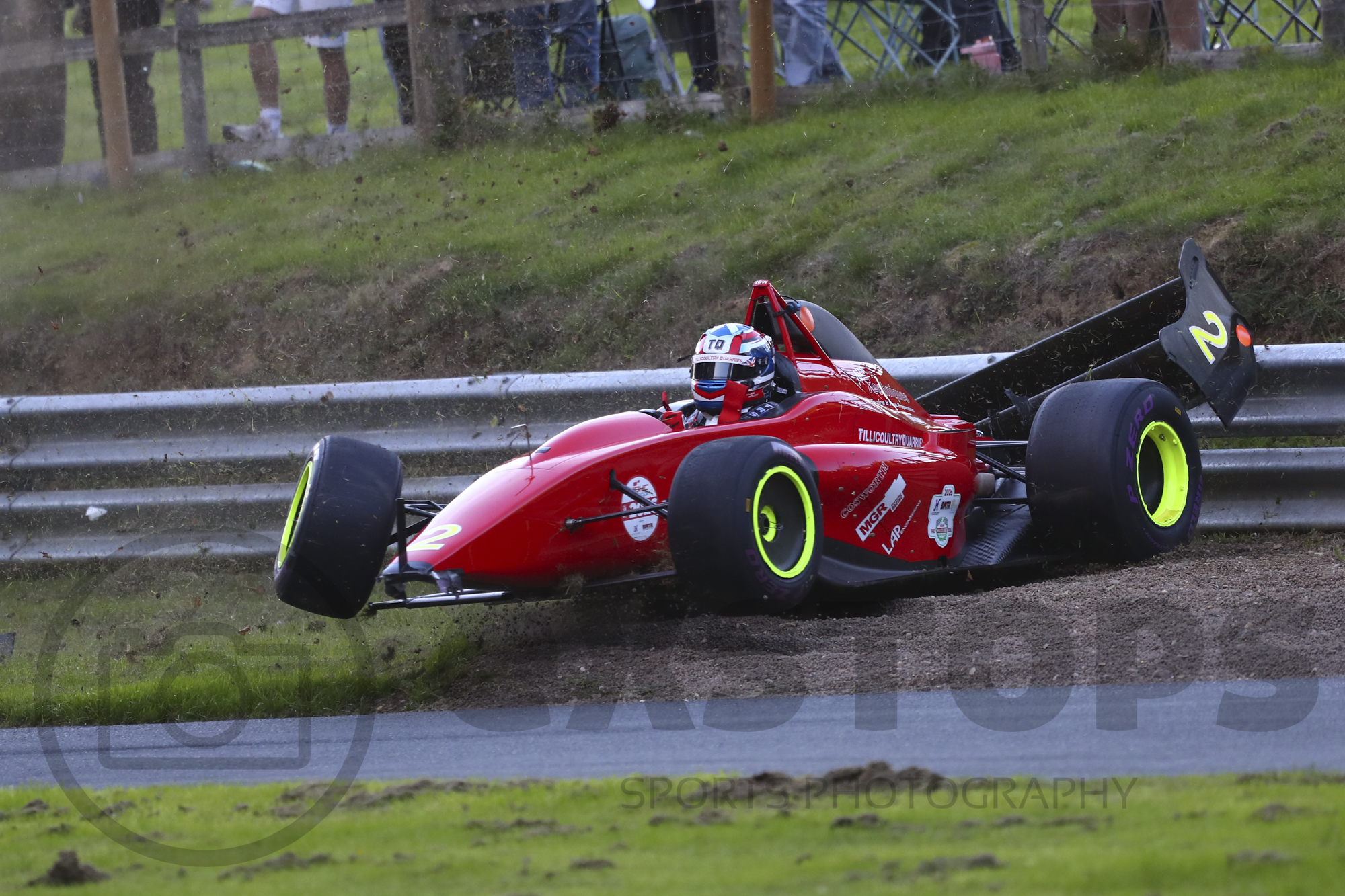 Menzies’ Gould GR59M skidded off and crashed at Prescott