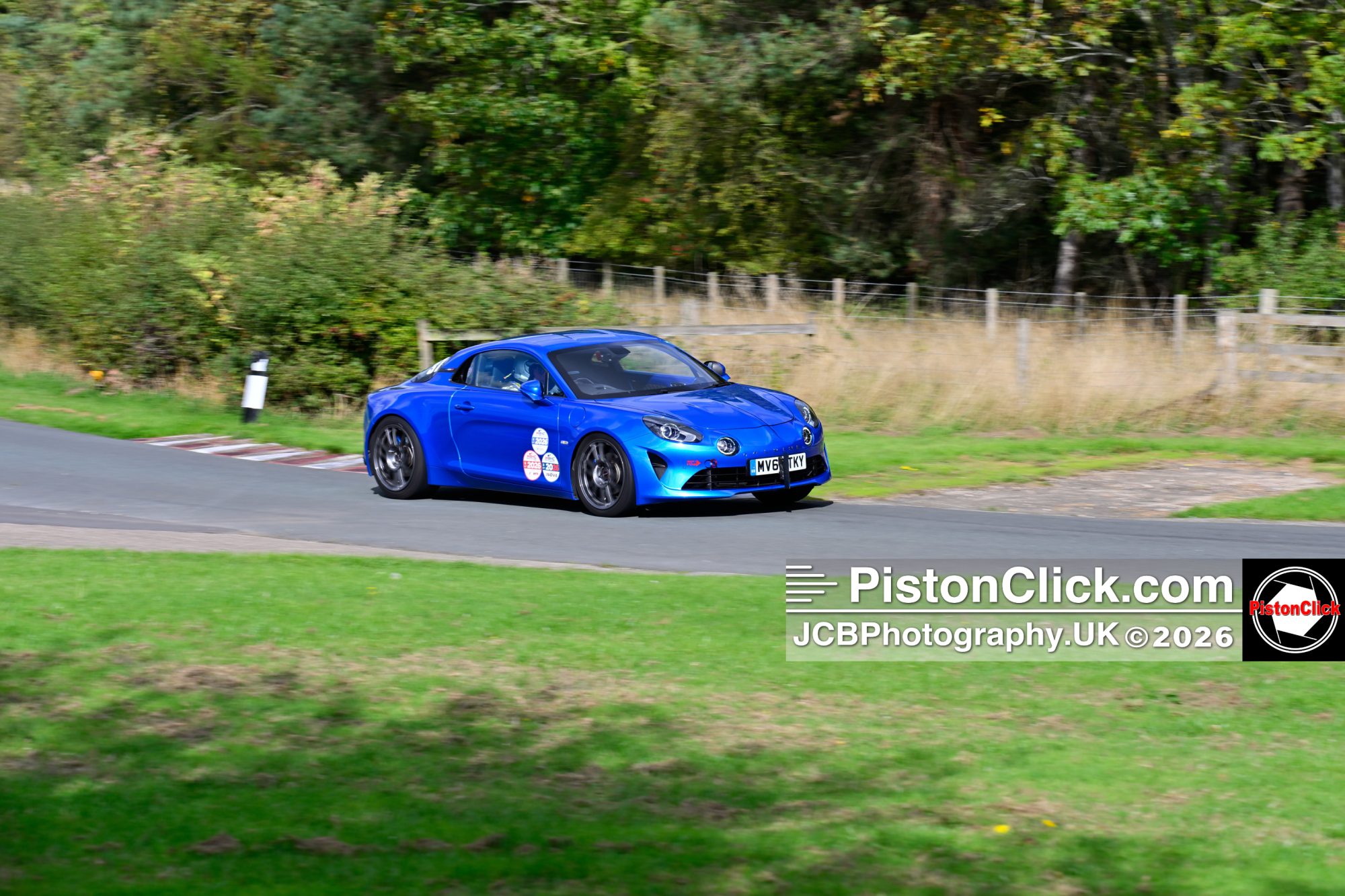 Peter Herbert driving one of the new Alpine A110’s