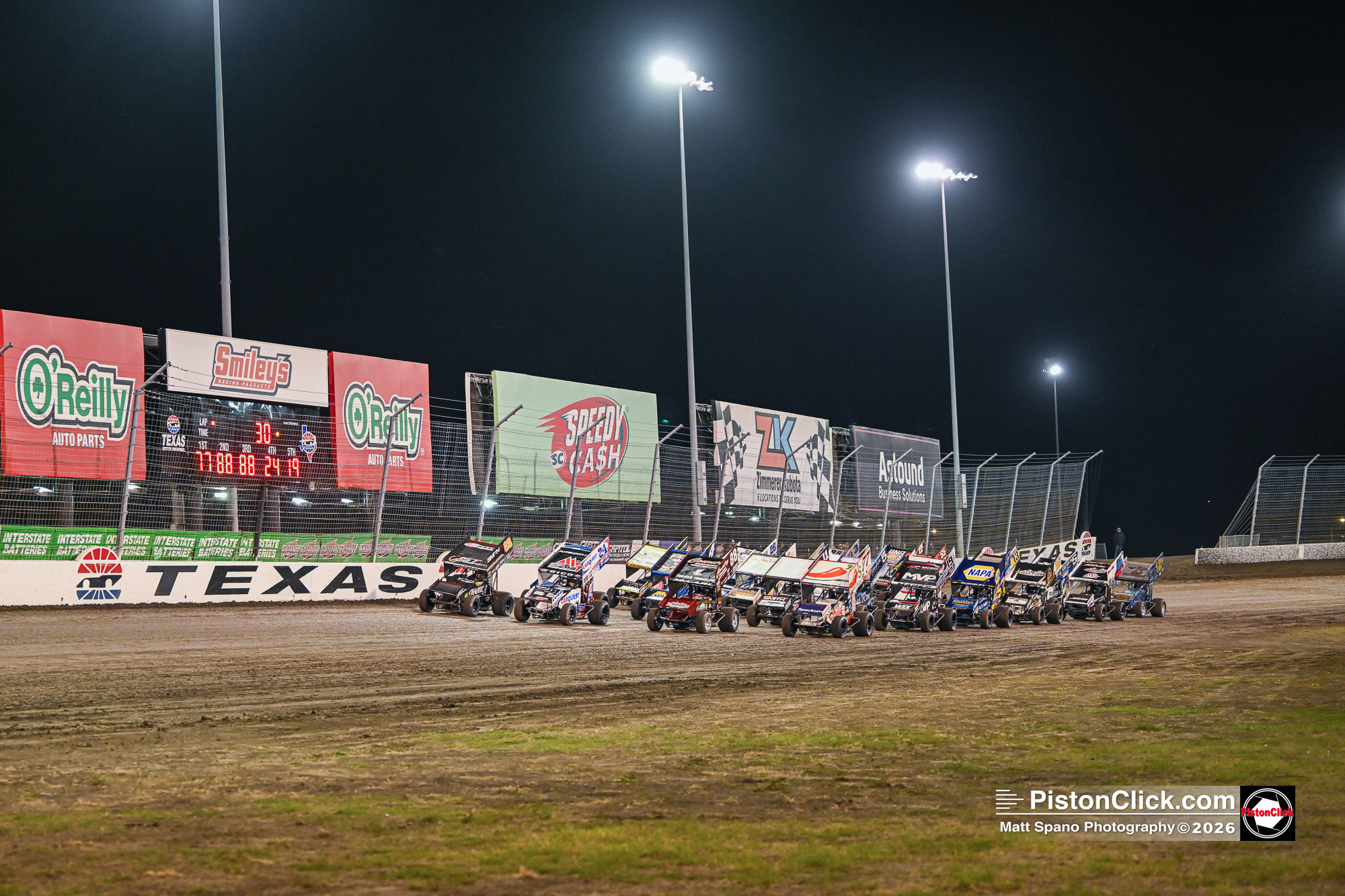 A-Main (or Feature) is run. At Texas Motor Speedway