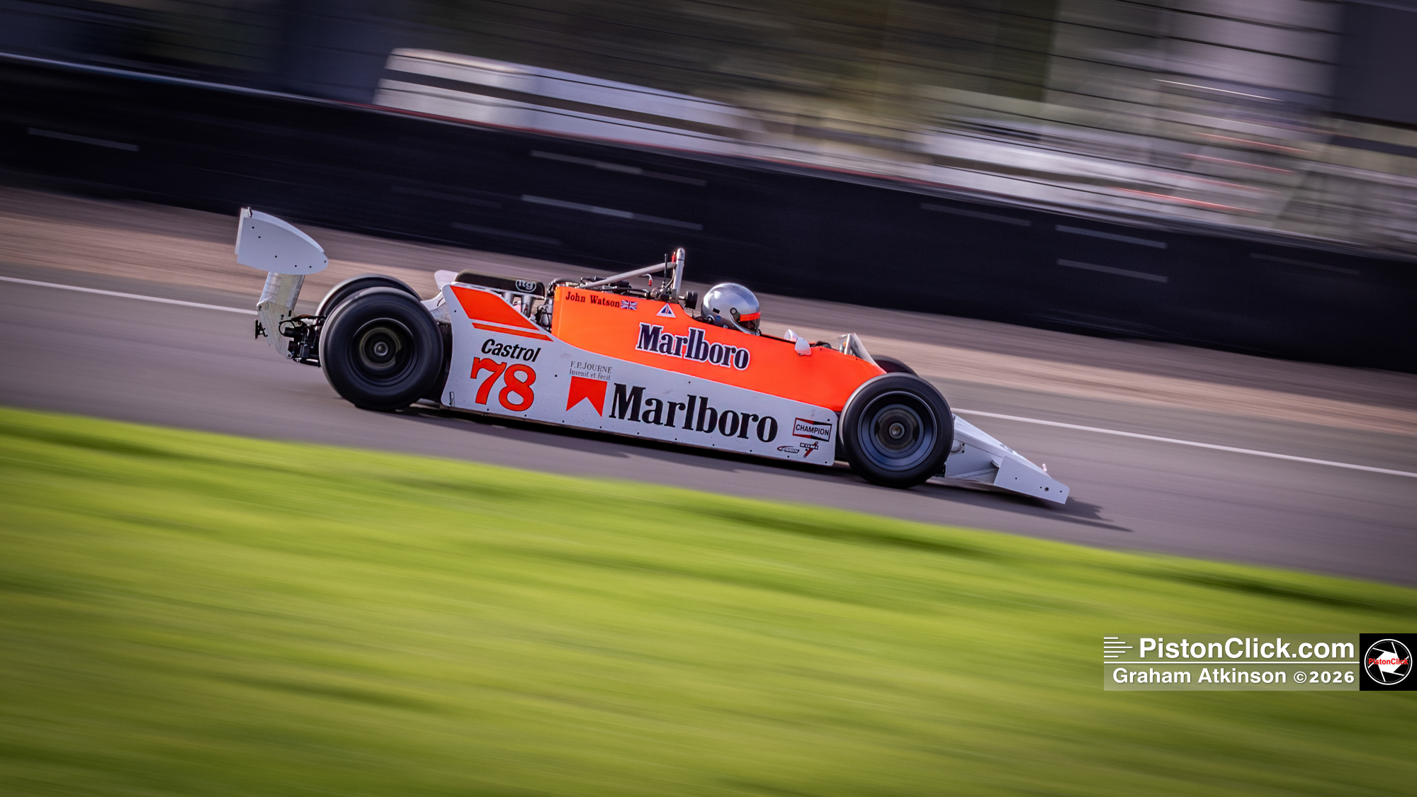 Warren Briggs 1979 McLaren M29C Donington Park test days