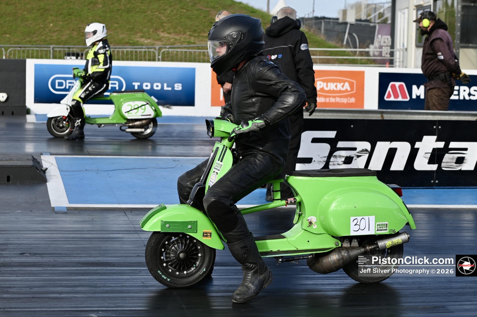 Scooters at Santa Pod drag strip