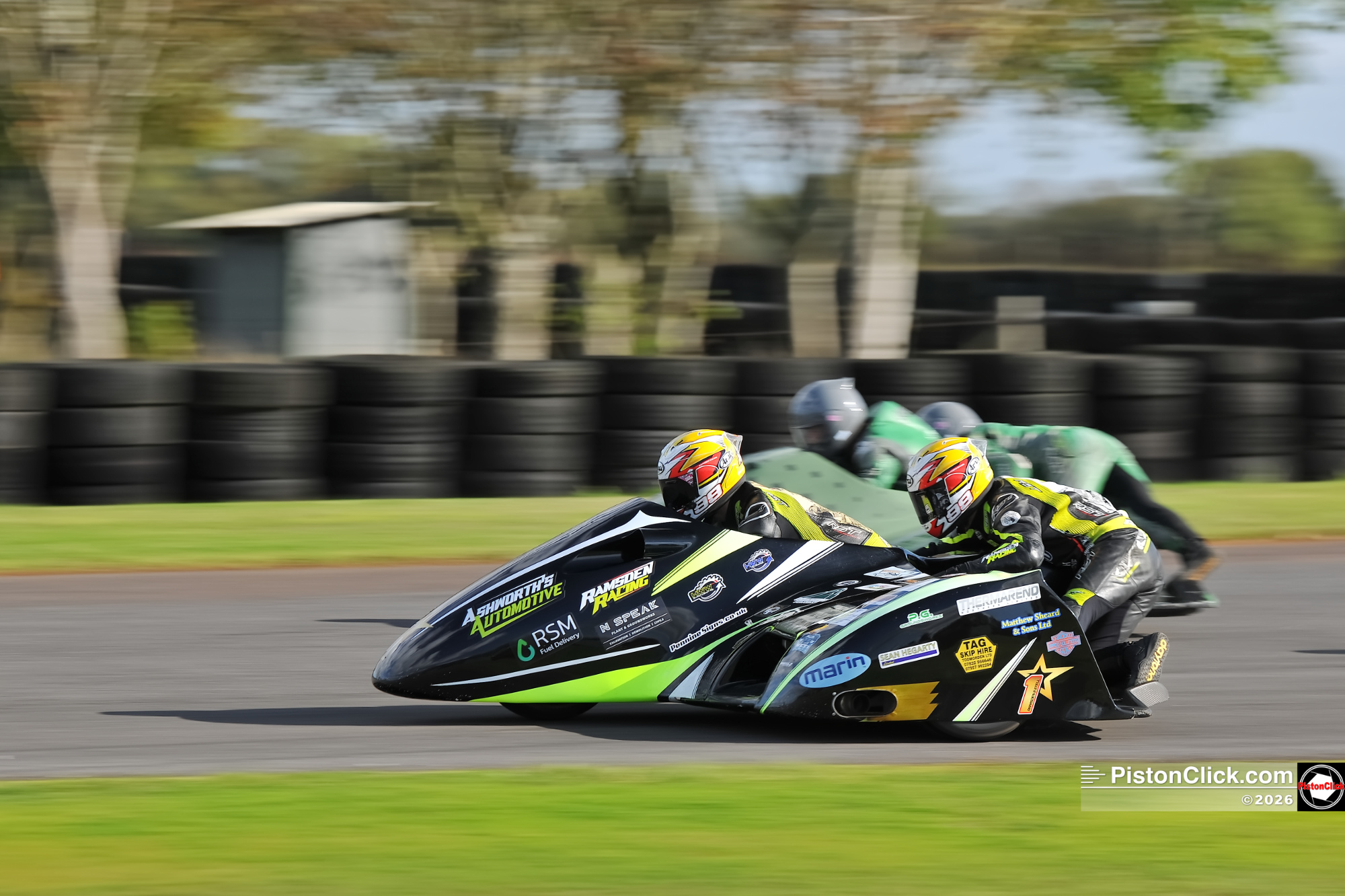 Side cars at Darley Moor