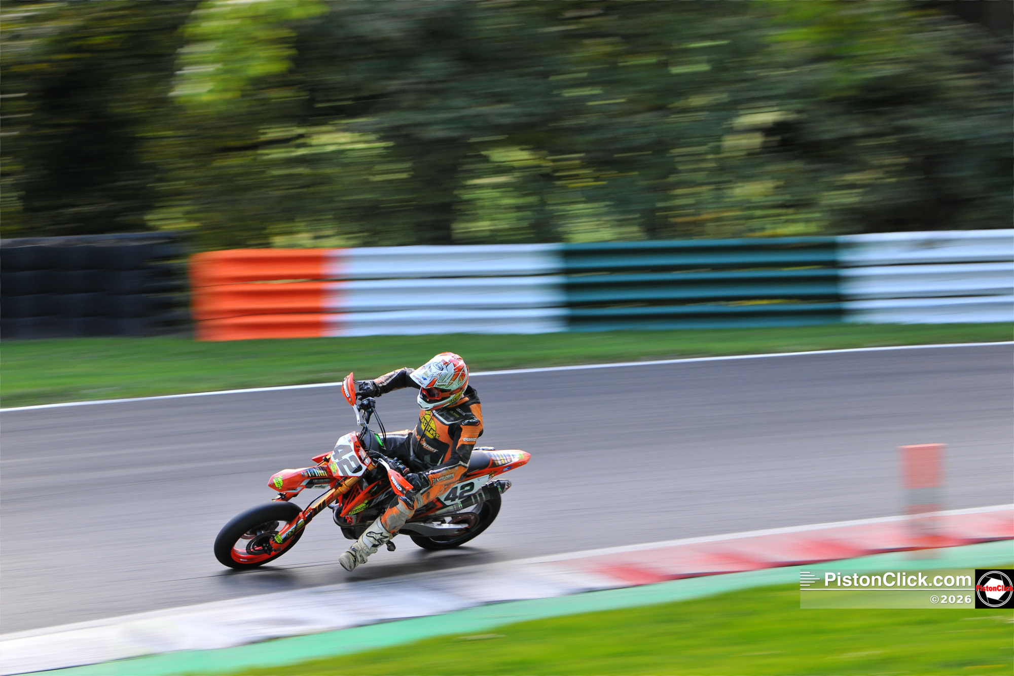 Supermoto racing at Cadwell Park