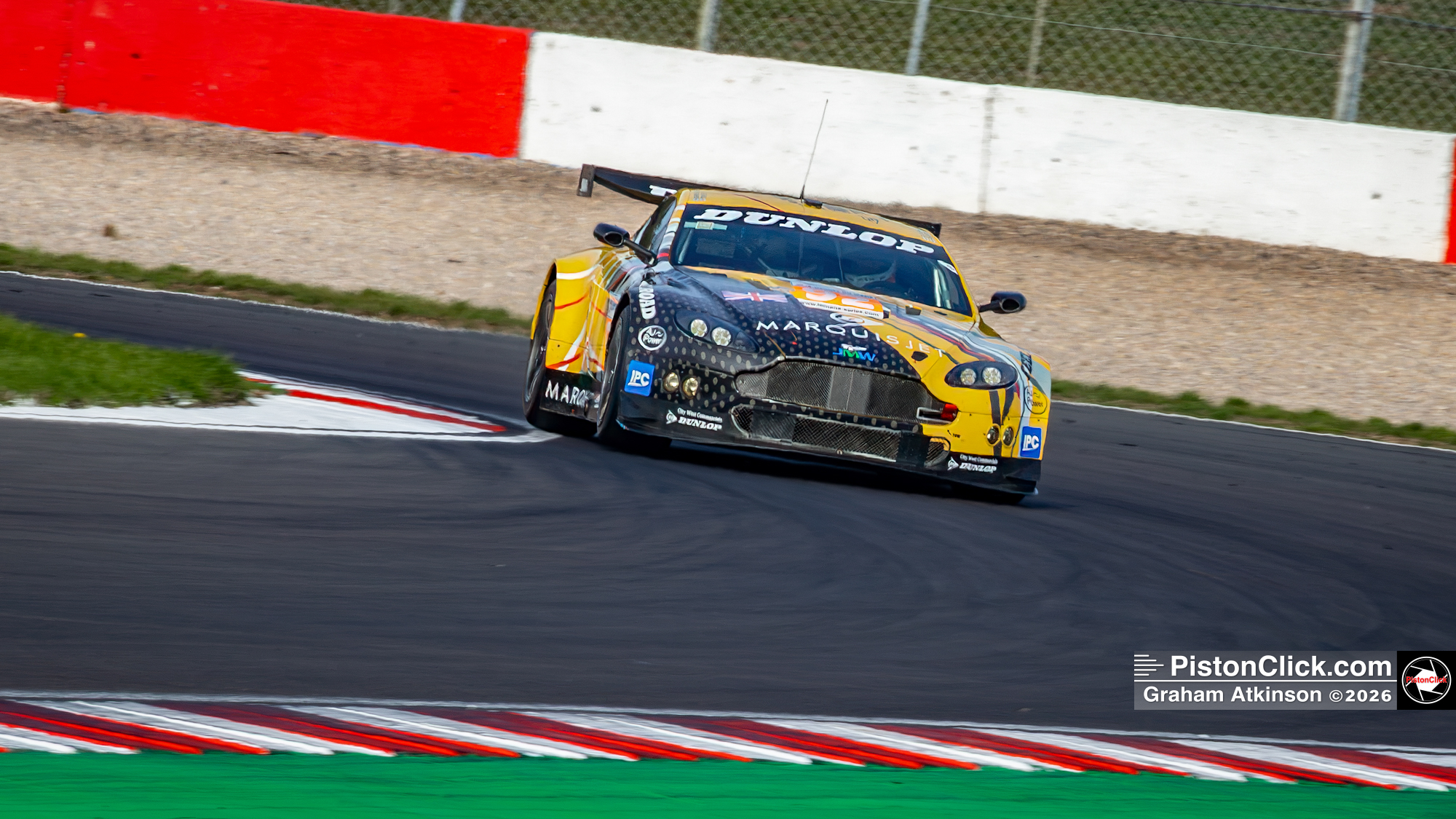 James Thorpe 2010 Aston Martin GT2 Donington Park Test Day