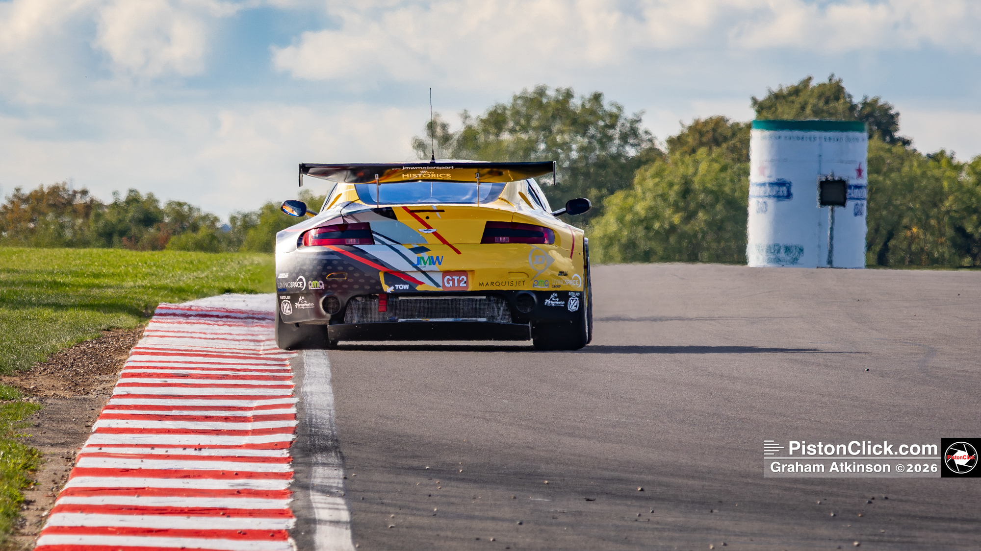 James Thorpe 2010 Aston Martin GT2 Donington Park Test Day
