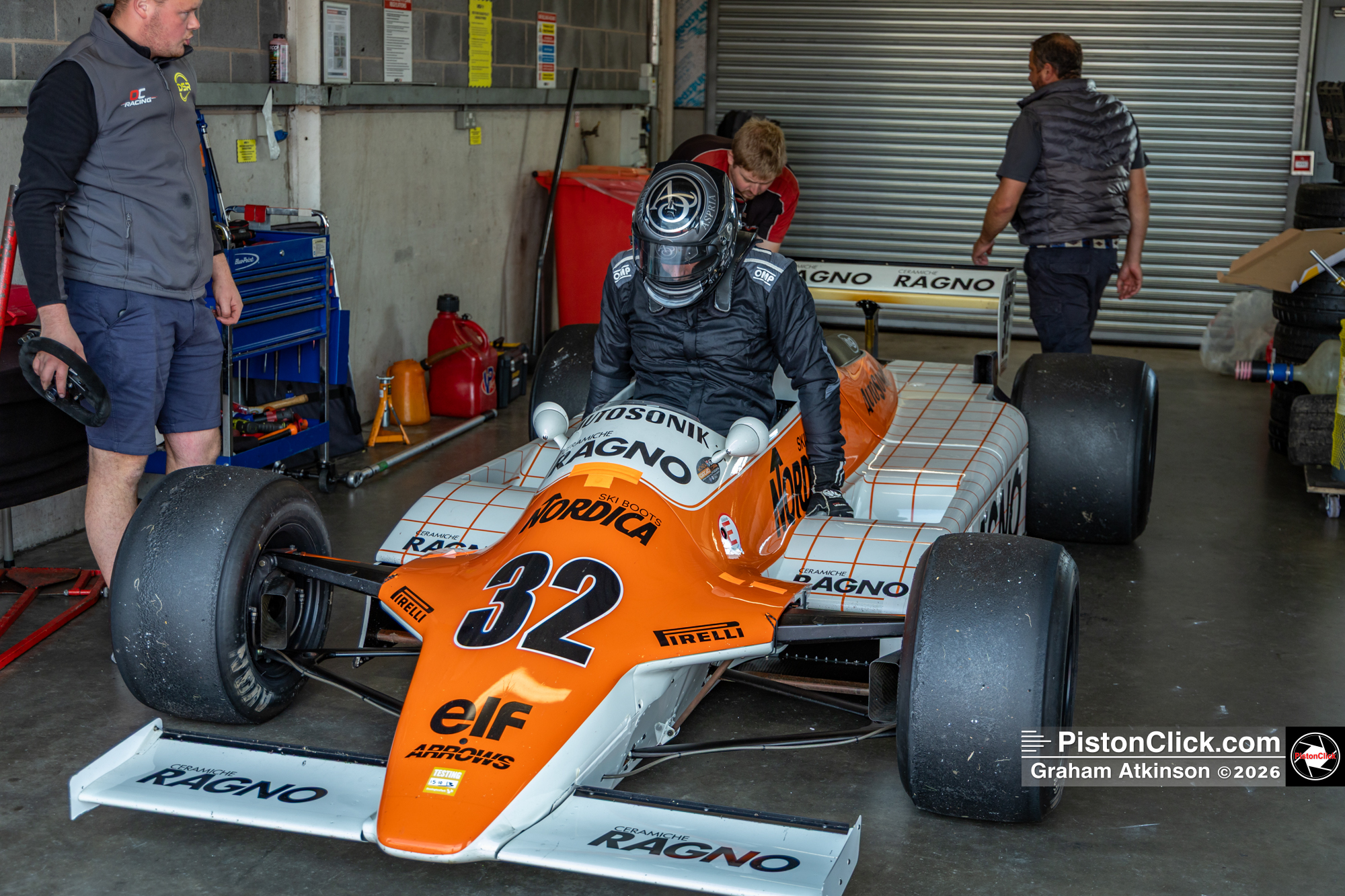 Brian Morris 1982 Arrows A4 Donington Park test days