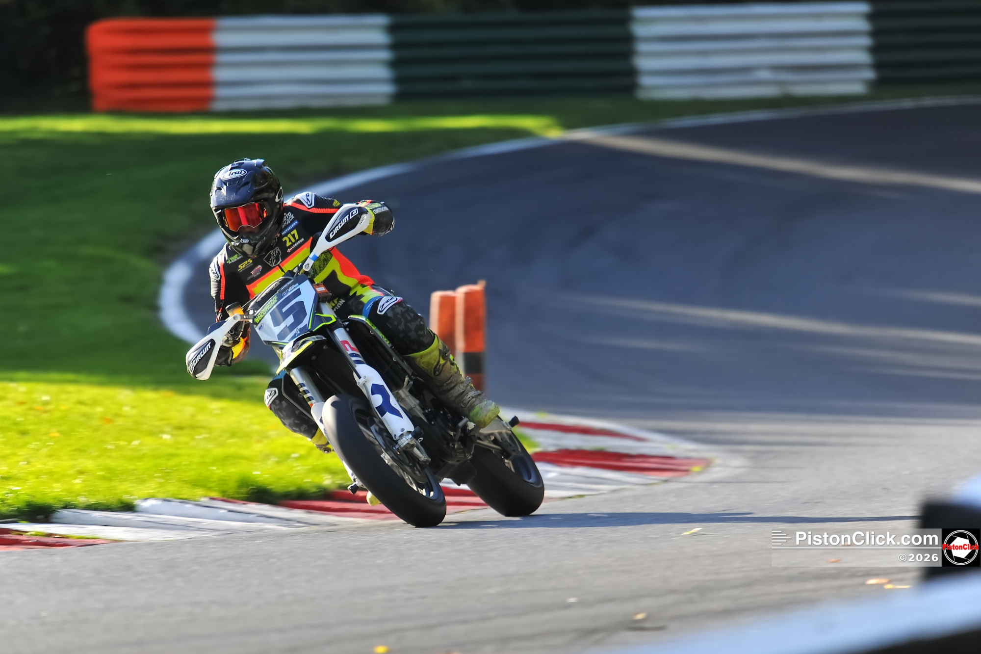 Supermoto racing at Cadwell Park